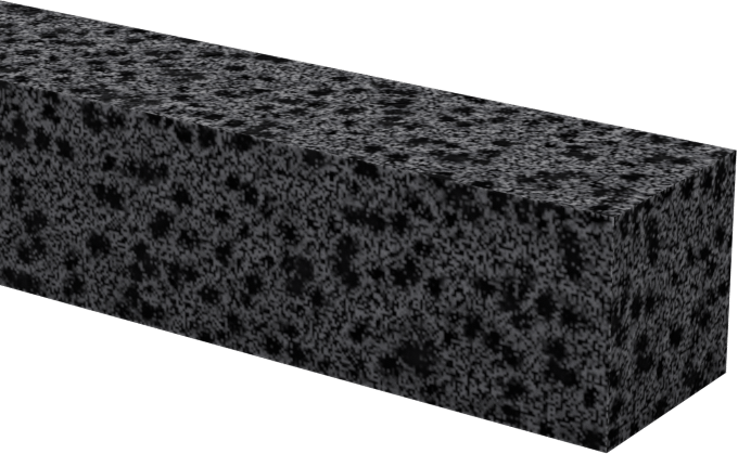 Arka Yüzü Yapışkanlı Yağa Dayanıklı Buna-N Köpük Şerit, Ultra Yumuşak, 1/4" Genişlik, 1/4" Kalınlık, 10 Fit Uzunluk