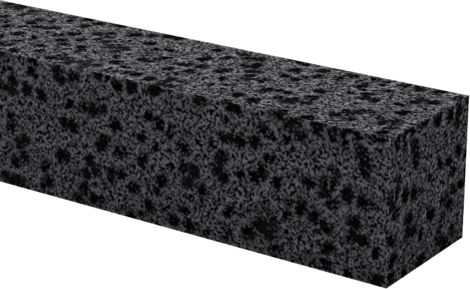 Arka Yüzü Yapışkanlı Yağa Dayanıklı Buna-N Köpük Şerit, Yumuşak, 1/4" Genişlik, 1/4" Kalınlık, 10 Fit Uzunluk