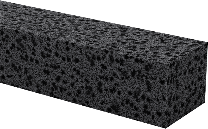 Arka Yüzü Yapışkanlı Yağa Dayanıklı Buna-N Köpük Şerit, Yumuşak, 3/8" Genişlik, 5/16" Kalınlık, 10 Fit Uzunluk