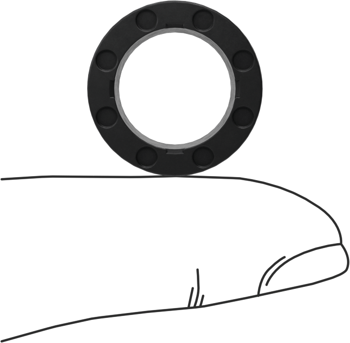 Floroelastomer Çubuk Silecek, 1/2" Çubuk Çapı için, MS28776-1