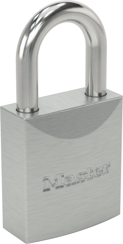 Katı Krom Kaplı Çelik Gövde Asma Kilidi, Ekstra Boşluk ile, Master Lock 7040, Aynı Anahtarlı