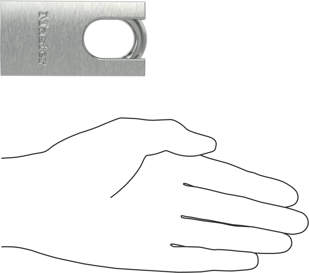 Katı Krom Kaplı Çelik Gövde Asma Kilidi, Kesilmeye Dayanıklı Anahtarlı Kilit, Master Lock 7045