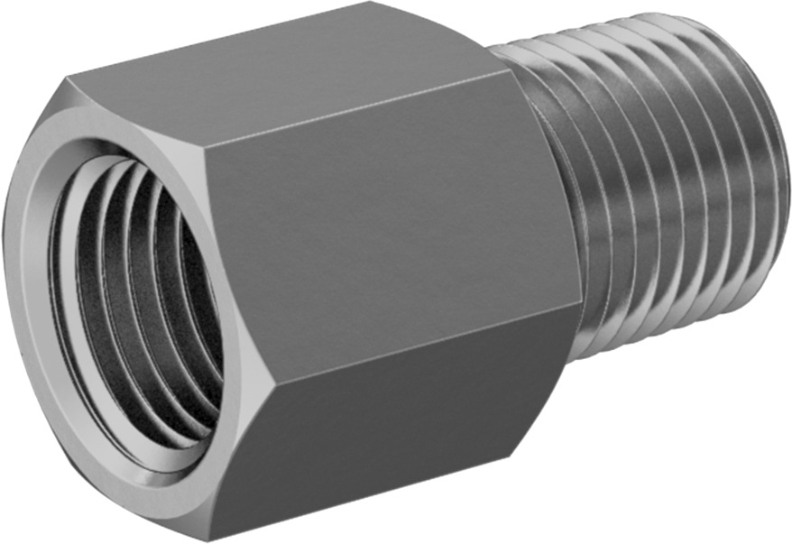 İçme Suyu için Dişli Pirinç Boru Bağlantı Parçası, Yüksek Basınç, Adaptör, 1/8 NPTF Dişi x 1/8 NPTF Erkek