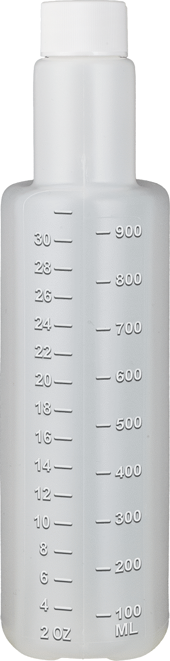 Sıkarak Ölçülen Şişe, HDPE Plastik, 32 FL. oz Kapasiteli Saklama Haznesi