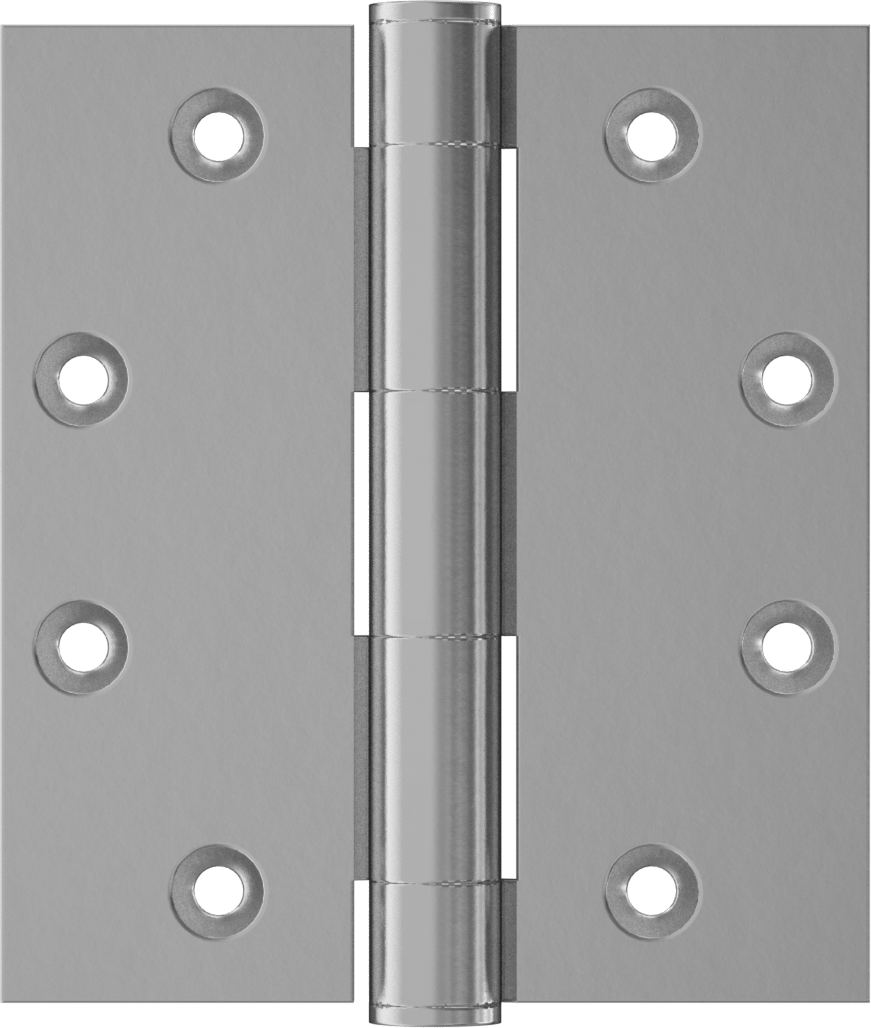 Gömme Montajlı Giriş Kapısı Şablonu Menteşesi, Krom Kaplı Çelik, 4-1/2“ x 2” Kapı Kanadı