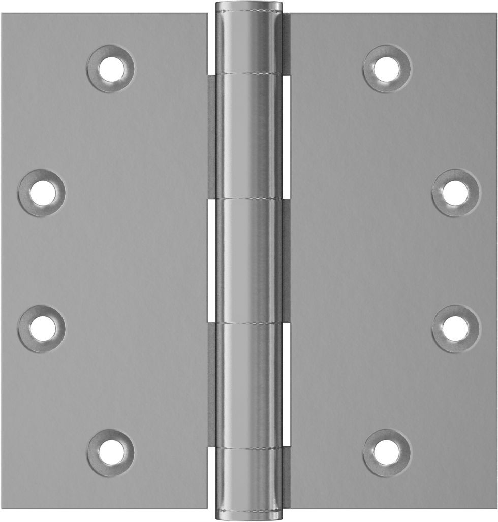 Gömme Montajlı Giriş Kapısı Şablonu Menteşesi, Krom Kaplı Çelik, 4-1/2“ x 2-1/4” Kapı Kanadı