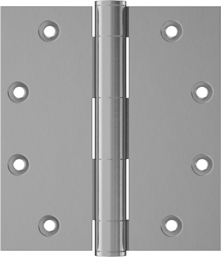 Gömme Montajlı Giriş Kapısı Şablonu Menteşesi, Krom Kaplı Çelik, 5“ x 2-1/4” Kapı Kanadı