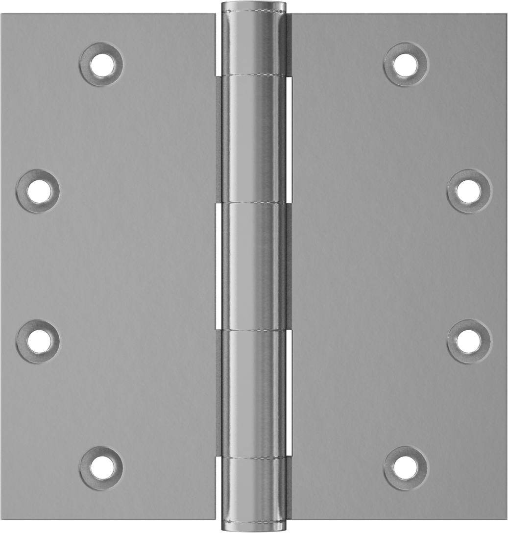 Gömme Montajlı Giriş Kapısı Şablonu Menteşesi, Krom Kaplı Çelik, 5“ x 2-1/2” Kapı Kanadı