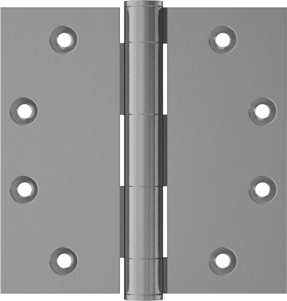 Gömme Montajlı Giriş Kapısı Şablonu Menteşesi, Mat Pirinç Kaplamalı Çelik, 4-1/2“ x 2-1/4” Kapı Kanadı