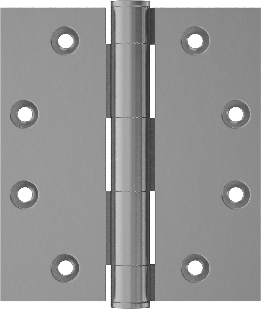 Gömme Montajlı Giriş Kapısı Şablonu Menteşesi, Parlak Pirinç Kaplamalı Çelik, 4-1/2“ x 2” Kapı Kanadı