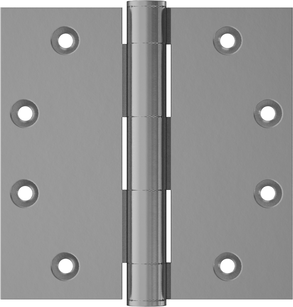 Gömme Montajlı Giriş Kapısı Şablonu Menteşesi, Parlak Pirinç Kaplamalı Çelik, 4-1/2“ x 2-1/4” Kapı Kanadı