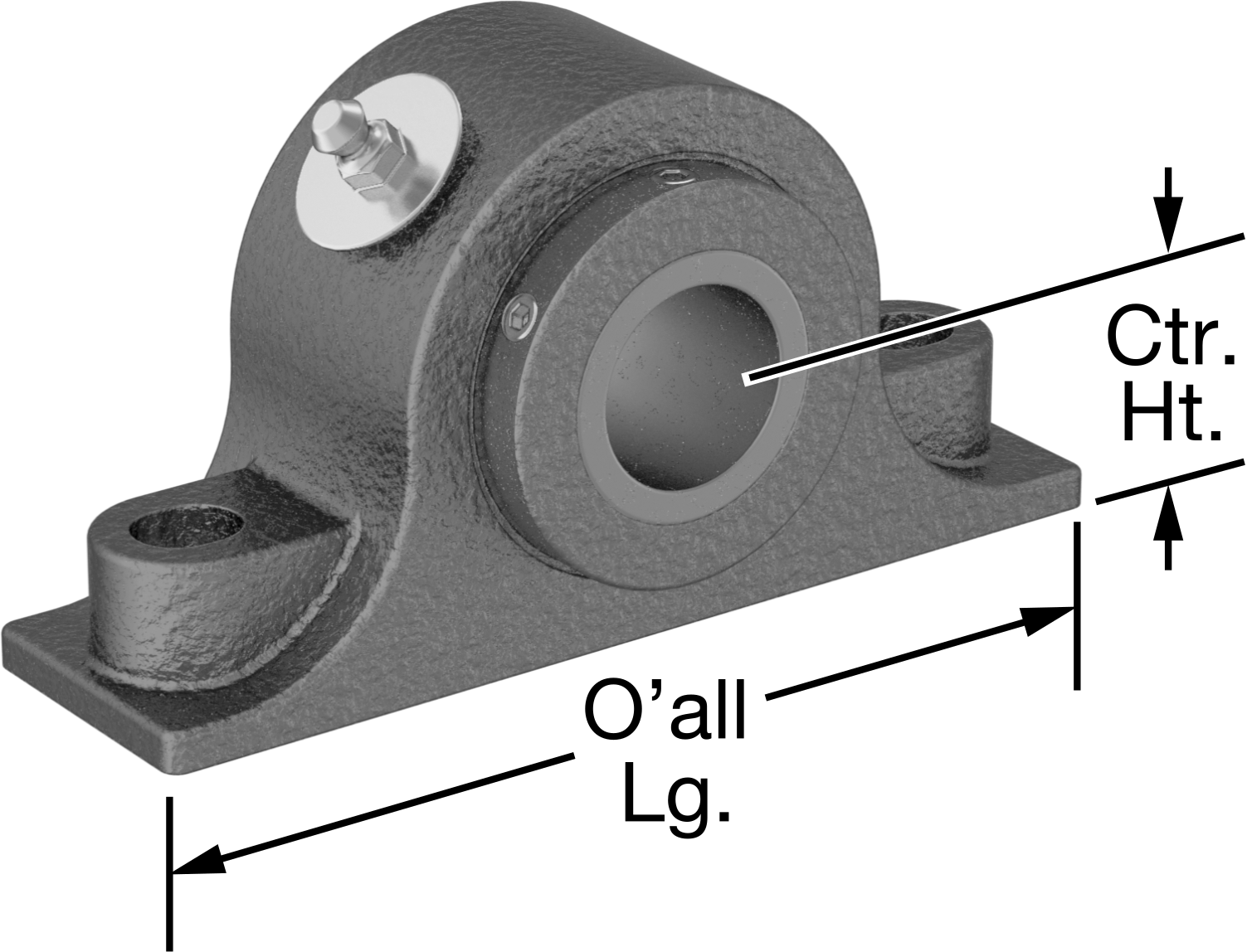Montajlı Sızdırmaz Konik Makaralı Rulman, 1-3/8" Mil Çapı için