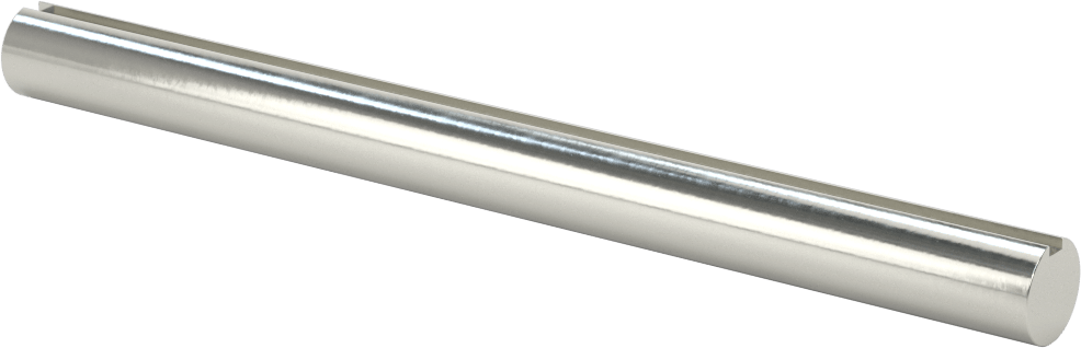 1045 Karbon Çelik Anahtarlı Döner Mil, Tam Anahtarlı, 1/2" Çap, 6 inç Uzunluk