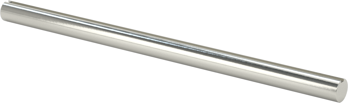 1045 Karbon Çelik Anahtarlı Döner Mil, Tam Anahtarlı, 1/2" Çap, 9 inç Uzunluk