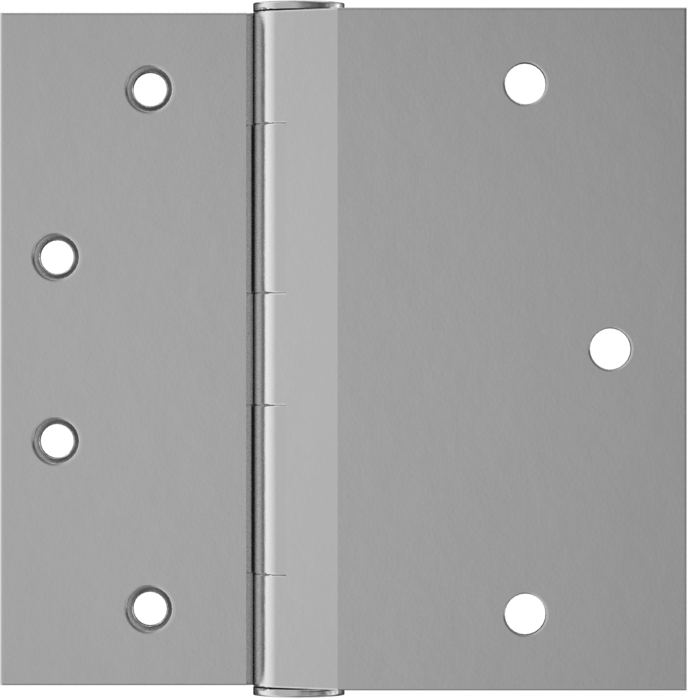 Yarım Gömme Giriş Kapısı Menteşesi, Krom Kaplı Çelik, 4-1/2“ x 2-9/16” Kapı Kanadı