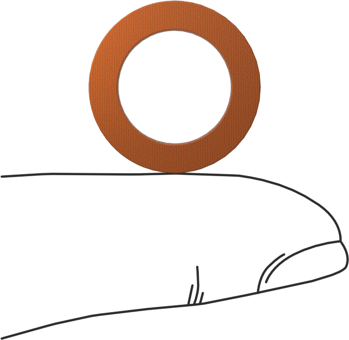 Yüksek Sıcaklık Köpük Halka, 3/4" OD, 1/2" ID