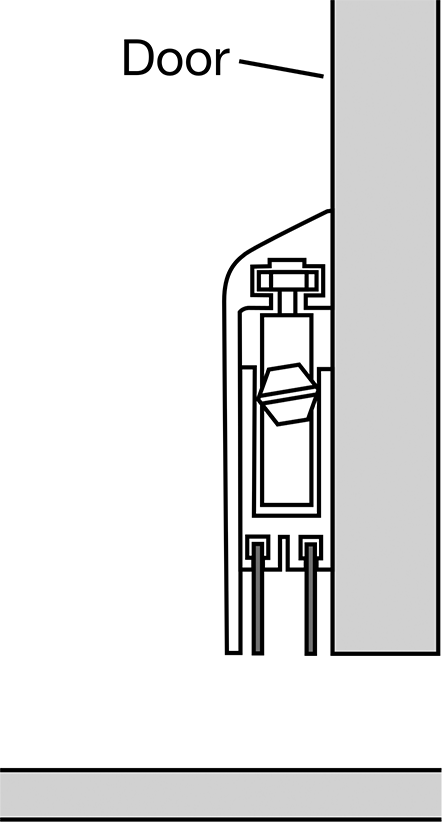 Mounted with Door Open