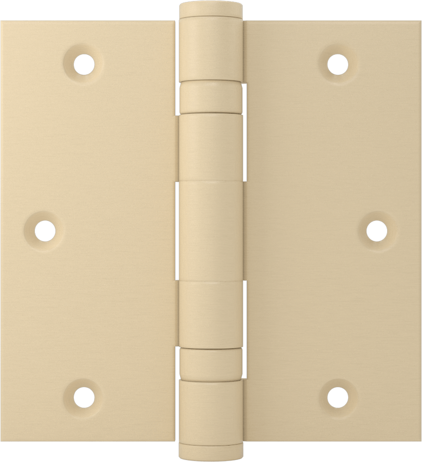 Rulmanlı Gömme Montajlı Şablon Menteşe, Çıkarılabilir Pim, Astarlı Çelik, 3,5“ x 1,75” x 0,119" Yapraklar