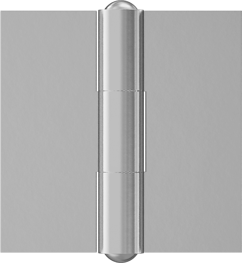 Delikli Menteşe, Çıkarılamayan Pim, 2“ x 1” x 0,090" Kanatlar, 2" Toplam Genişlik