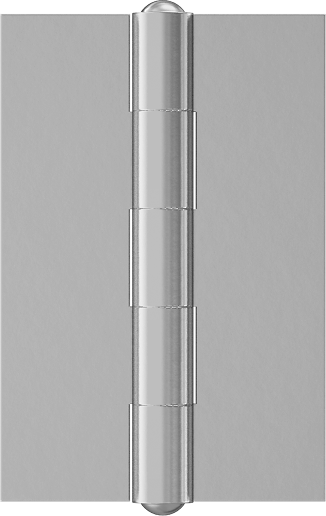 Delikli Menteşe, Çıkarılamayan Pim, 3“ x 1” x 0,090" Kanatlar, 2" Toplam Genişlik
