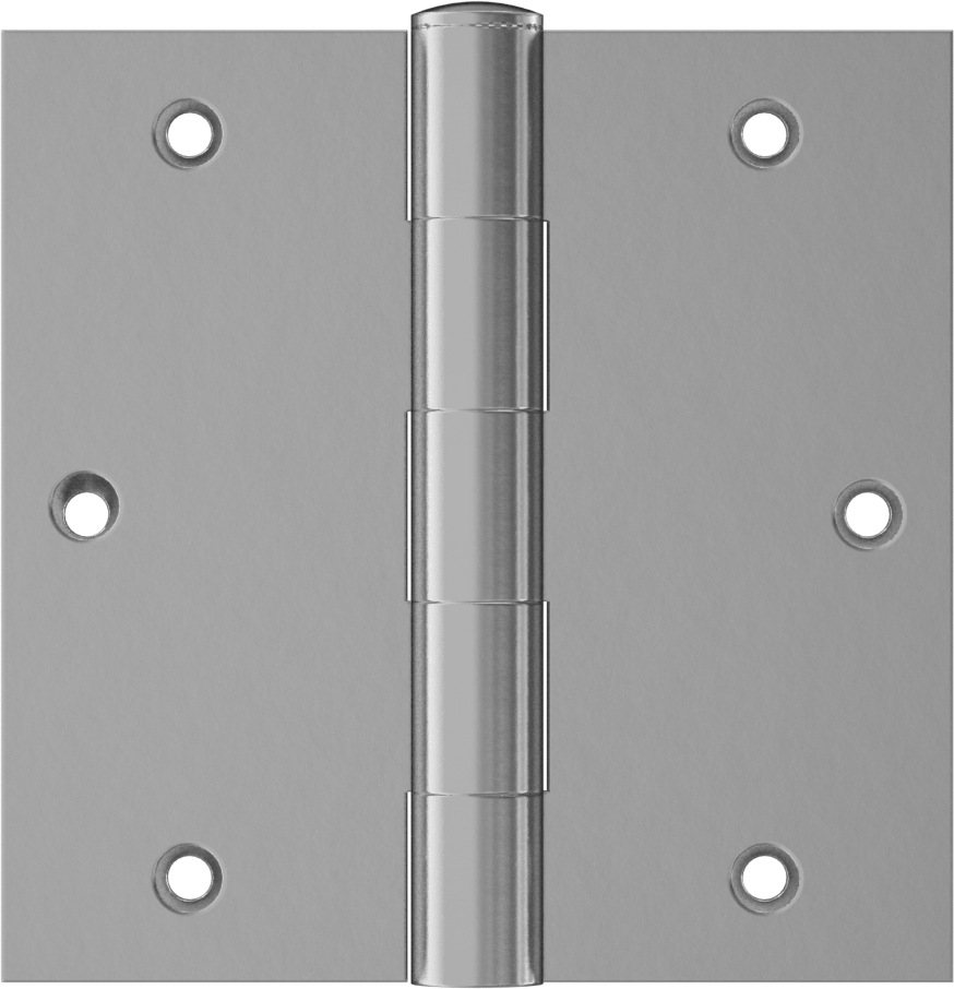 Delikli Gömme Montaj Menteşesi, Çıkarılabilir Pim, Kare Köşe, Çelik, 3,5“ x 1,75” Kapı Kanadı