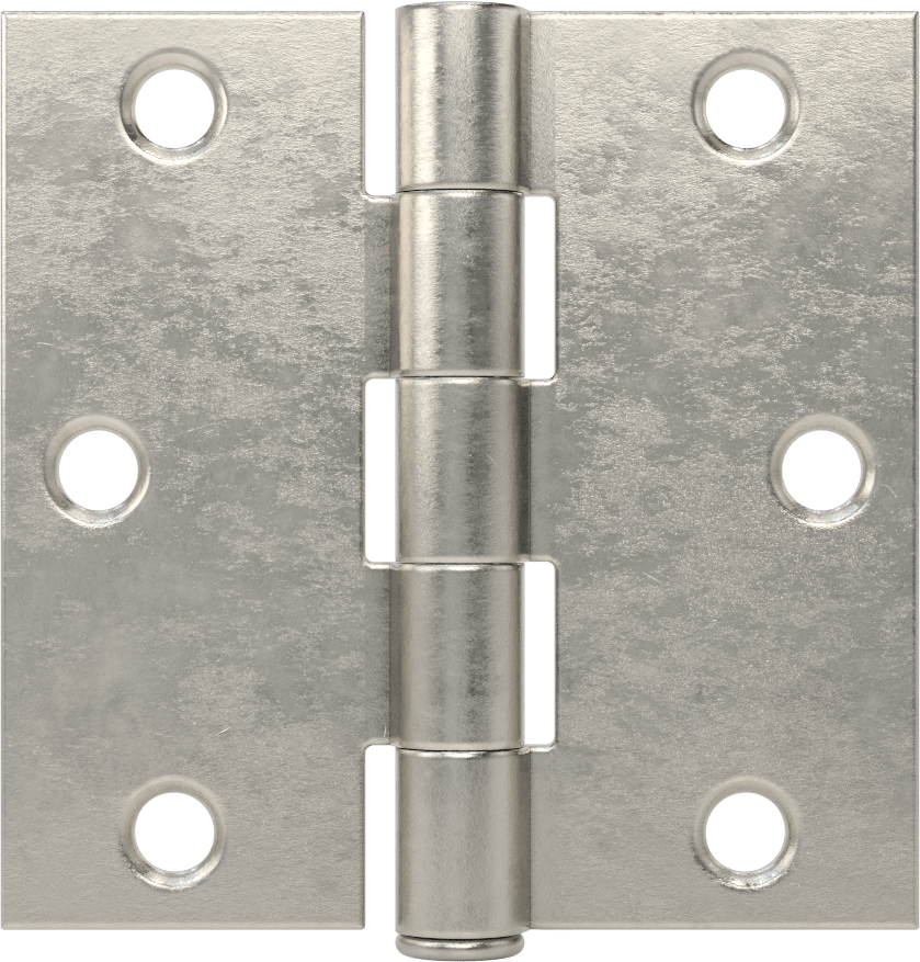 Delikli Gömme Montaj Menteşesi, Çıkarılabilir Pim, Kare Köşe, 304 Paslanmaz Çelik, 3“ x 1-1/2” Kapı Kanadı