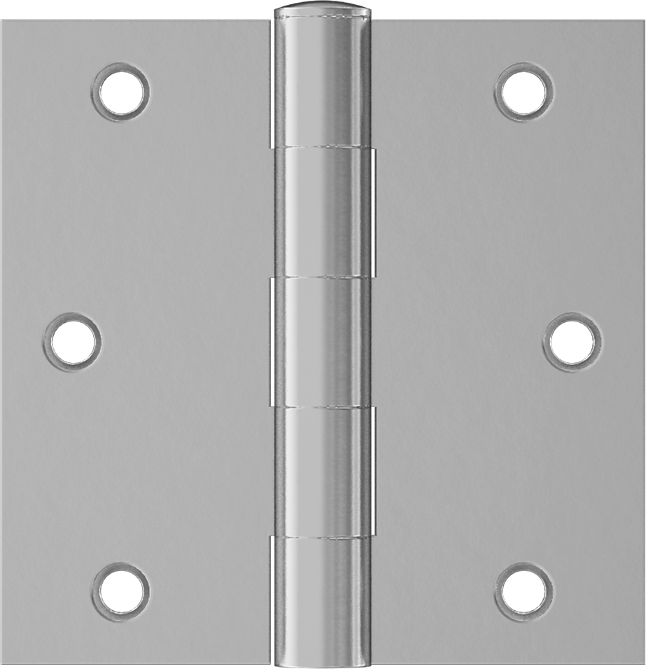 Delikli Gömme Montaj Menteşesi, Çıkarılabilir Pim, Kare, Çelik, 2,5 inç x 1,25 inç x 0,072 inç Yaprak