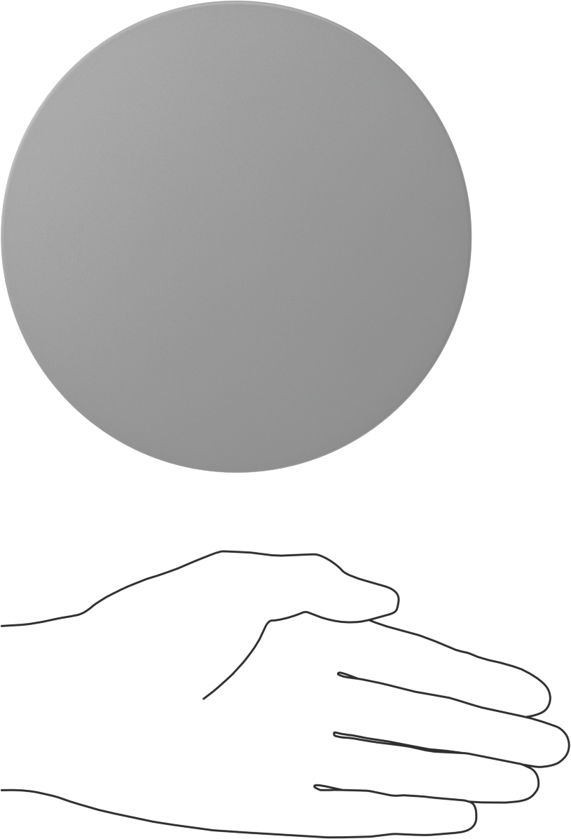 Aynalı Çizilmeye Dayanıklı Akrilik Disk, 1/8" Uzunluk, 6" Çap
