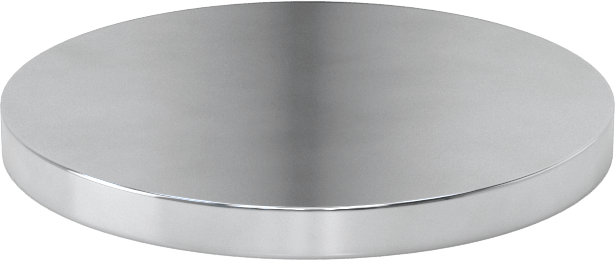 Aynalı Çizilmeye Dayanıklı Akrilik Disk, 1/4" Uzunluk, 3" Çap