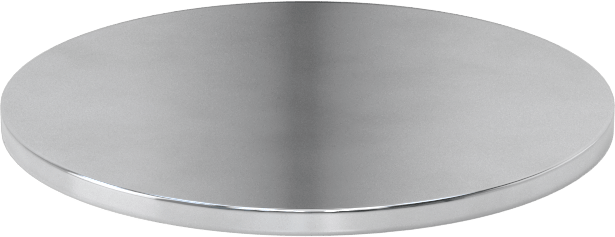 Aynalı Çizilmeye Dayanıklı Akrilik Disk, Yapışkan Arka Yüzeyli, 1/8" Uzunluk, 3" Çap