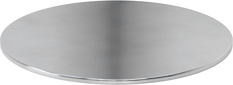 Aynalı Çizilmeye Dayanıklı Akrilik Disk, Yapışkan Arka Yüzeyli, 1/8" Uzunluk, 6" Çap