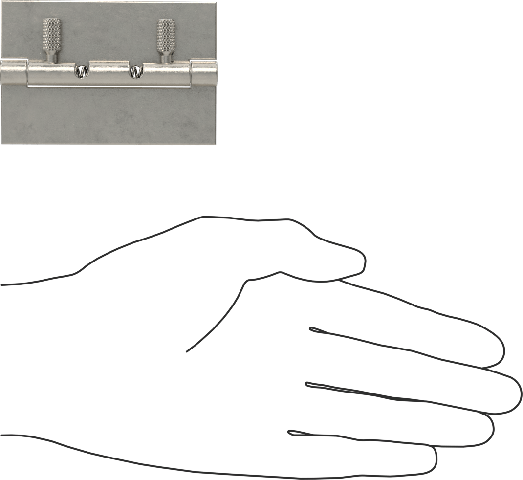 Sıkma-Bırakma Tipi Hızlı Bağlantı Menteşesi, Delik Olmadan, 3“ x 1” Kapı Kanadı