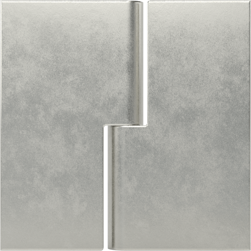 Delikli Olmayan Kaldırma Menteşesi, Düşük Karbonlu Çelik, Sol Montaj, 3“ x 1-1/2” Kapı Kanadı