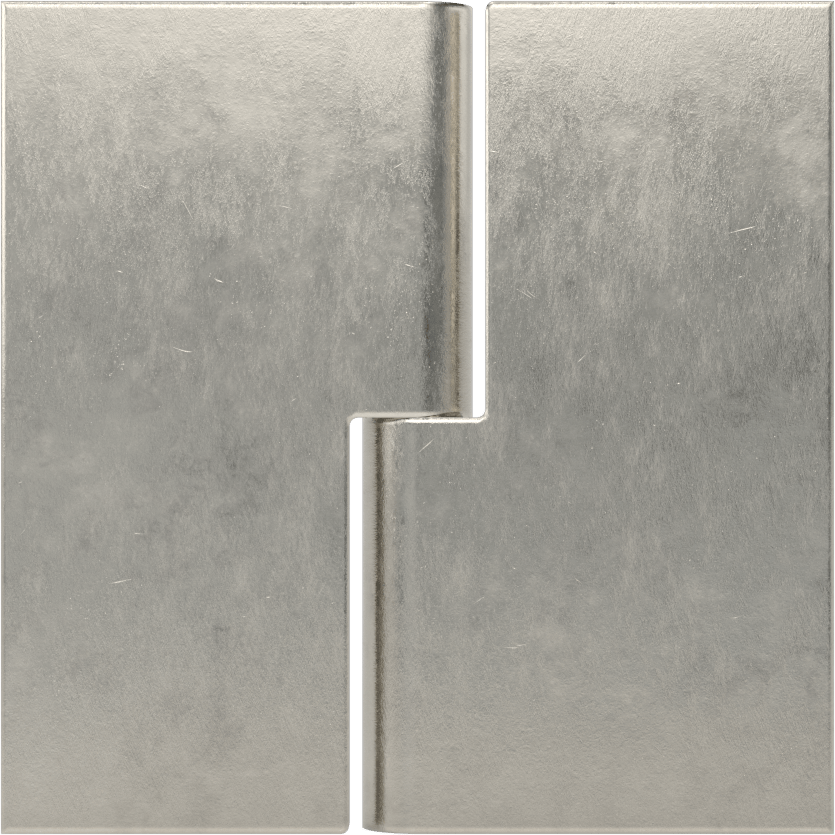 Delikli Olmayan Kaldırma Menteşesi, 304 Paslanmaz Çelik, Sol Yan Kapı Montajı, 2-1/2“ x 1-1/4” Kapı Kanadı