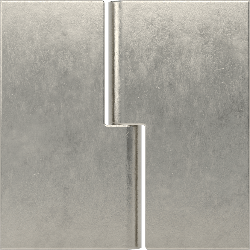 Delikli Olmayan Kaldırma Menteşesi, 304 Paslanmaz Çelik, Sağ Taraf Kapı Montajı, 2-1/2“ x 1-1/4” Kapı Kanadı