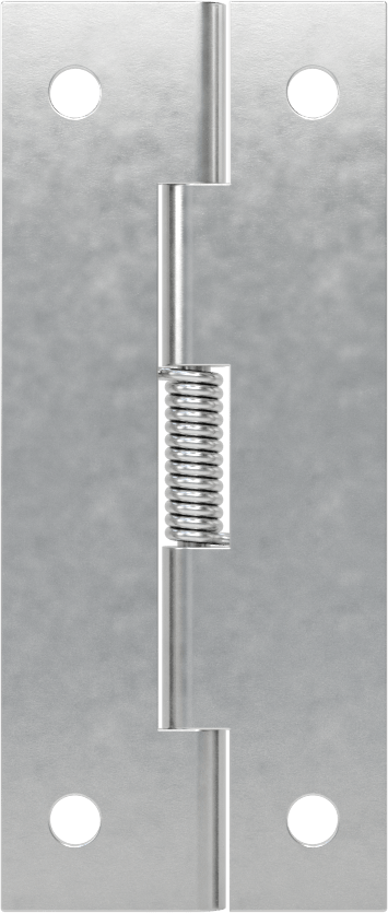Yaylı Menteşe, Delikli, Kendinden Kapanan, Alüminyum, 2-1/2“ x 17/32” Kapı Kanadı