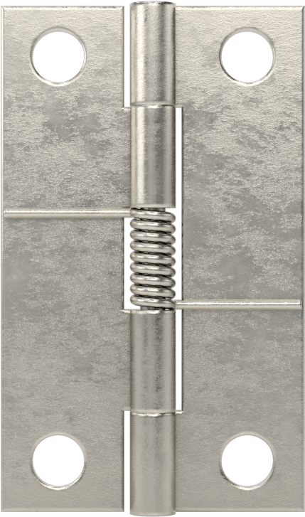Yaylı Menteşe, Delikli, Kendinden Kapanan, 304 Paslanmaz Çelik, 1-1/4“ x 3/8” Kapı Kanadı