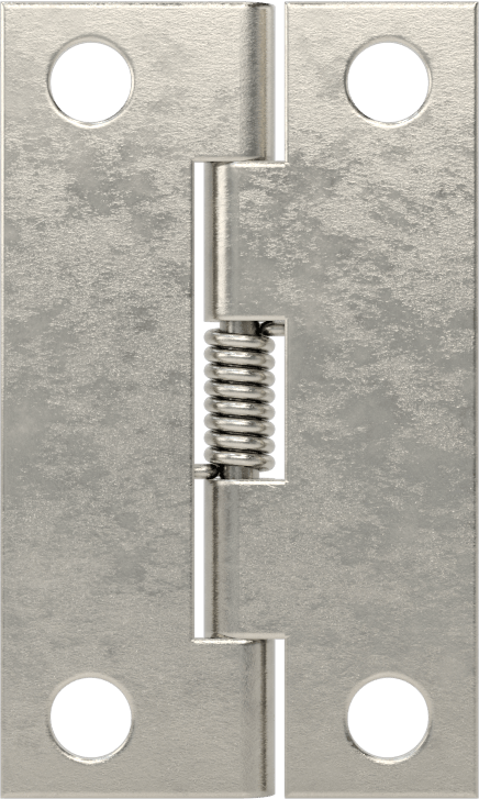 Yaylı Menteşe, Delikli, Kendinden Kapanan, 304 Paslanmaz Çelik, 1-1/4“ x 3/8” Kapı Kanadı