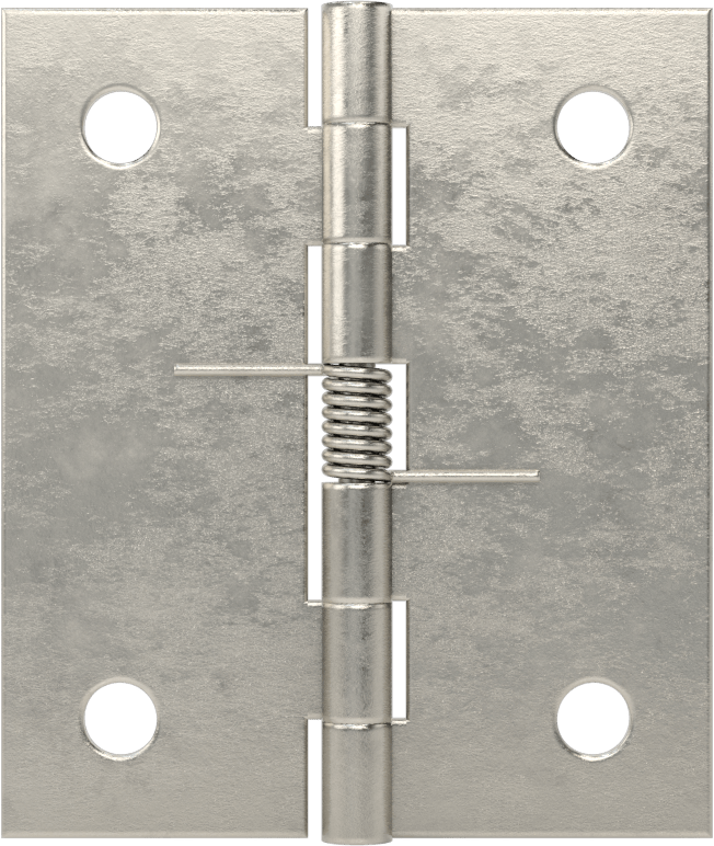 Yaylı Menteşe, Delikli, Kendinden Kapanan, 304 Paslanmaz Çelik, 1-3/4“ x 3/4” Kapı Kanadı