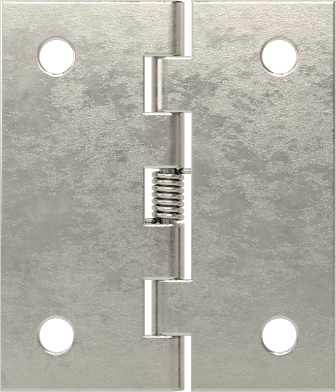 Yaylı Menteşe, Delikli, Kendinden Kapanan, 304 Paslanmaz Çelik, 1-3/4“ x 3/4” Kapı Kanadı