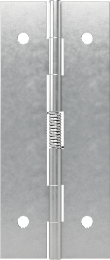 Yaylı Menteşe, Delikli, Kendinden Açılan, Alüminyum, 3-1/2“ x 3/4” Kapı Kanadı