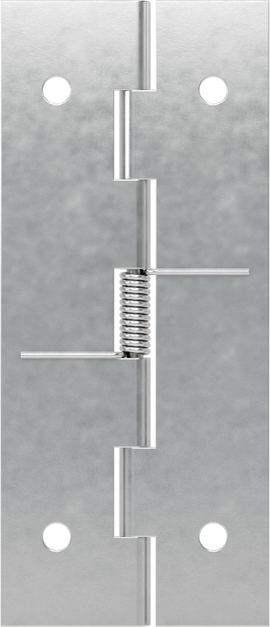 Yaylı Menteşe, Delikli, Kendinden Açılan, Alüminyum, 3-1/2“ x 3/4” Kapı Kanadı
