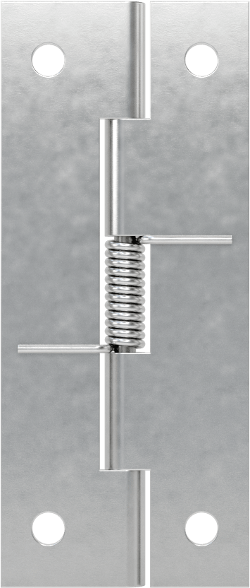 Yaylı Menteşe, Delikli, Kendinden Açılan, Alüminyum, 2-1/2“ x 17/32” Kapı Kanadı
