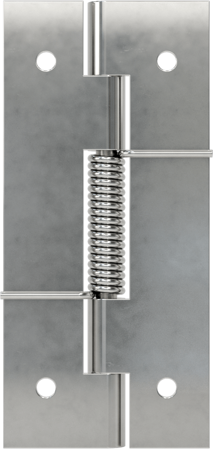 Yaylı Menteşe, Delikli, Kendinden Açılan, 304 Paslanmaz Çelik, 3-1/4“ x 3/4” Kapı Kanadı