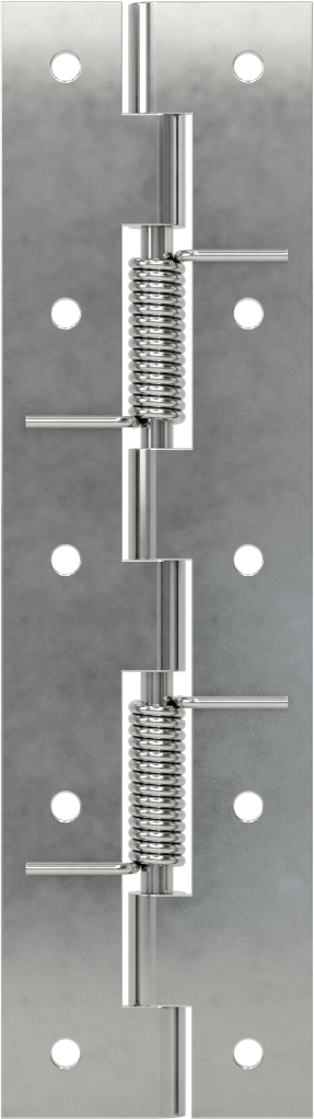 Yaylı Menteşe, Delikli, Kendinden Açılan, 304 Paslanmaz Çelik, 5-3/8“ x 3/4” Kapı Kanadı