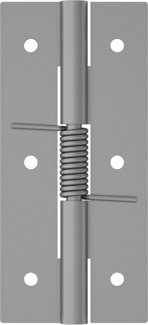 Yaylı Menteşe, Delikli, Kendinden Kapanan, Çelik, 3-1/4“ x 3/4” Kapı Kanadı