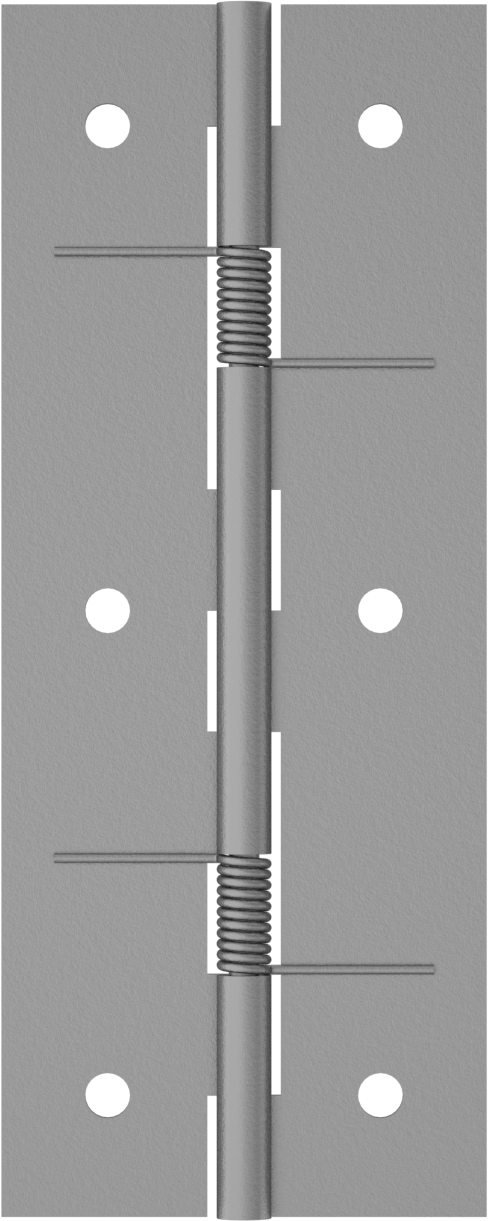 Yaylı Menteşe, Delikli, Kendinden Kapanan, Çelik, 5-3/8“ x 3/4” Kapı Kanadı