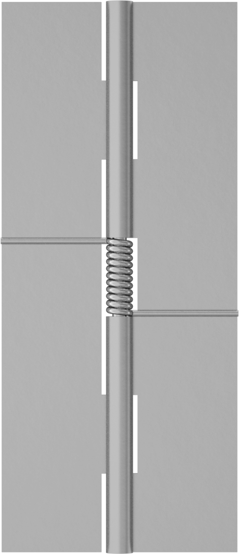 Yaylı Menteşe, Kendinden Kapanan, Alüminyum, 3-1/2“ x 3/4” Kapı Kanadı