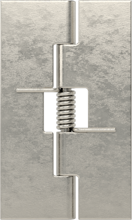 Yaylı Menteşe, Kendinden Açılan, 304 Paslanmaz Çelik, 1-1/4“ x 3/8” Kanatlar