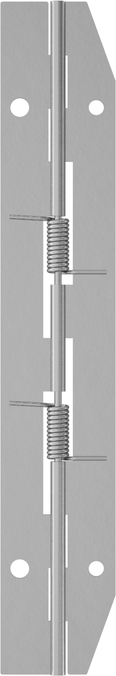Yaylı Menteşe, Delikli, Kendinden Kapanan, 304 Paslanmaz Çelik, 8-3/4“ x 3/4” Kapı Kanadı